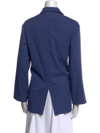 Creatures of Comfort Wool Long Sleeve Button-Up Top