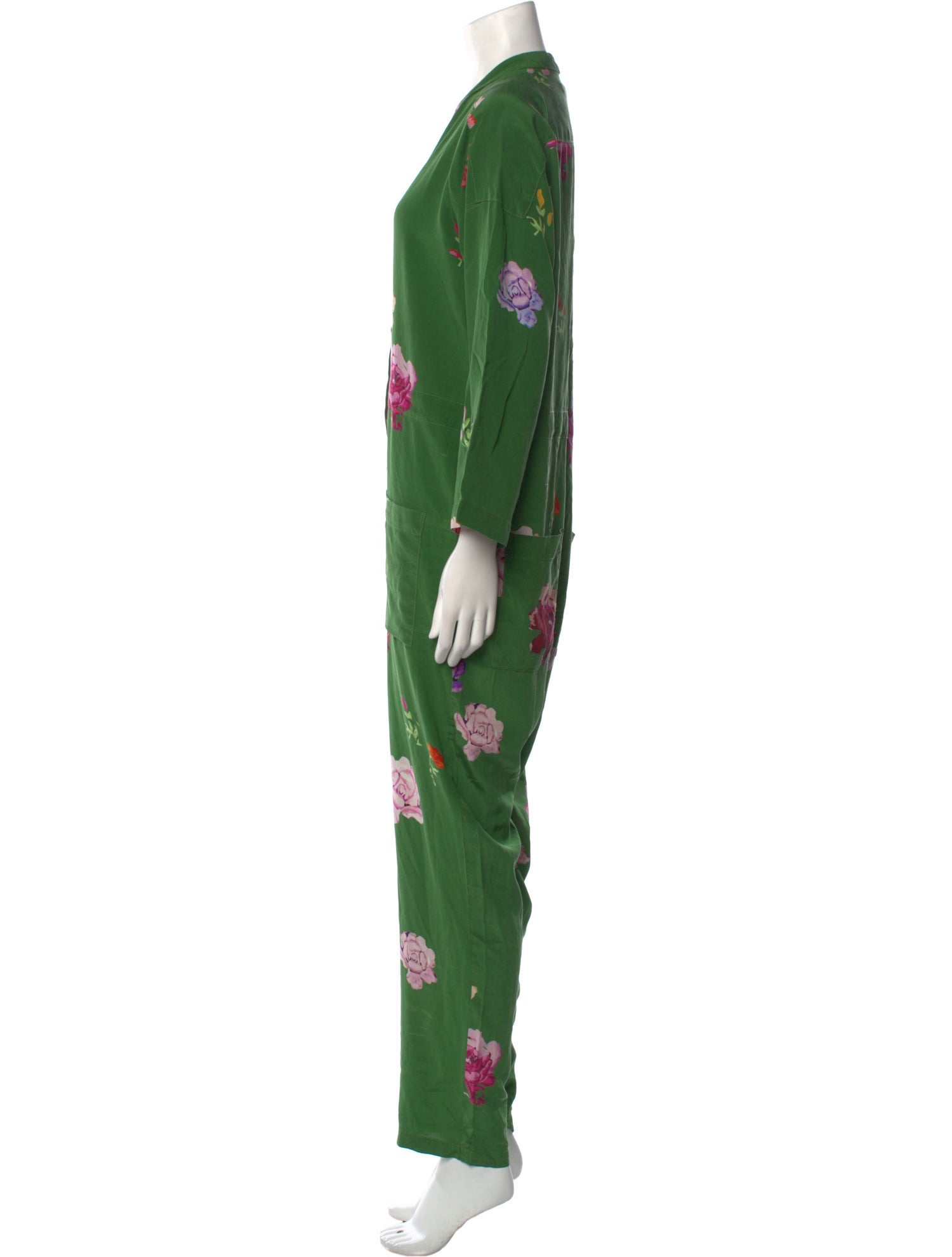 Creatures of Comfort Silk Printed Jumpsuit