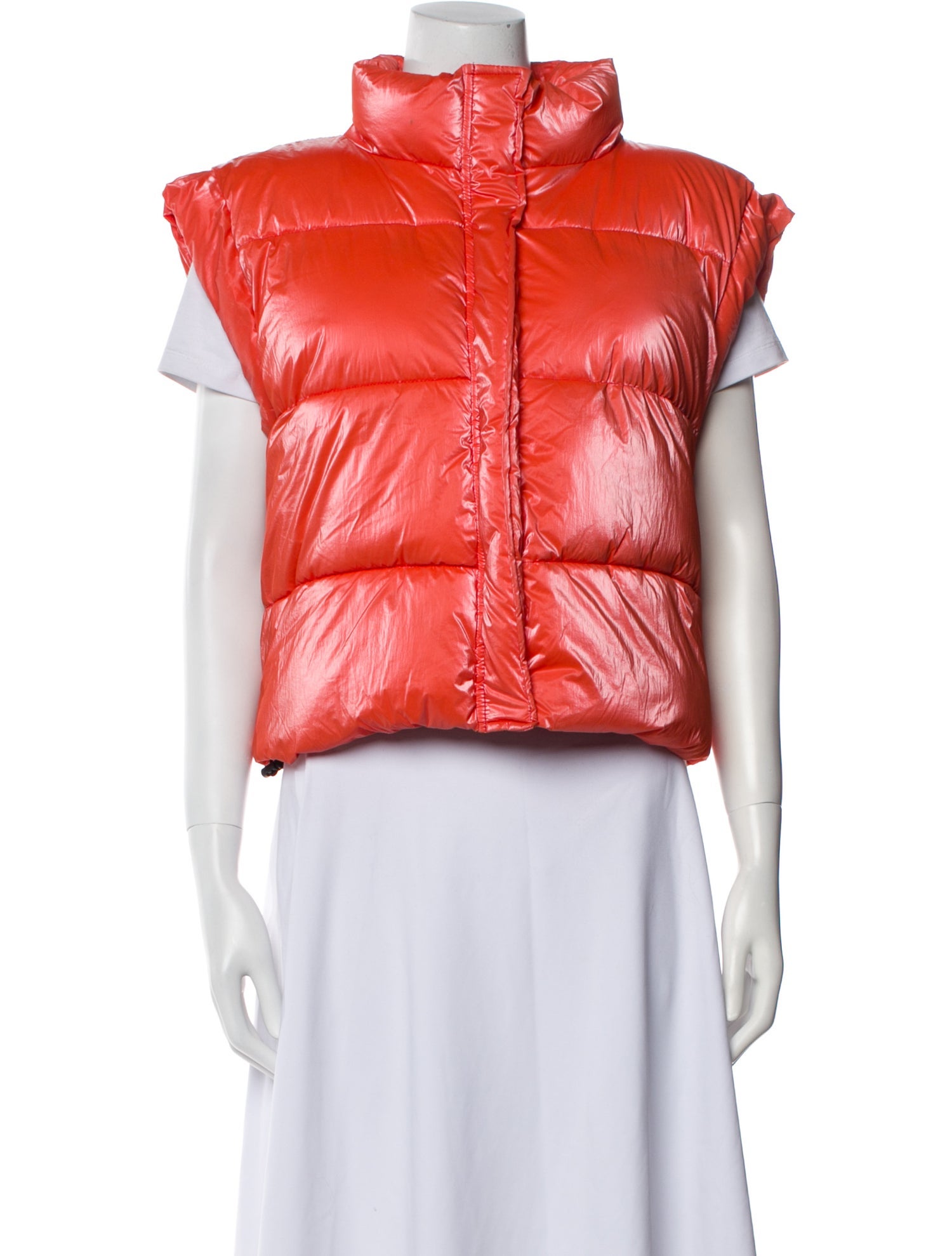 Carbon 38 Nylon Colorblock Pattern Vest