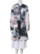 Carbon 38 Tie-Dye Print Coat