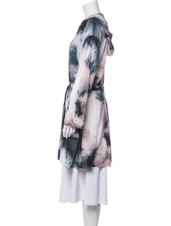 Carbon 38 Tie-Dye Print Coat