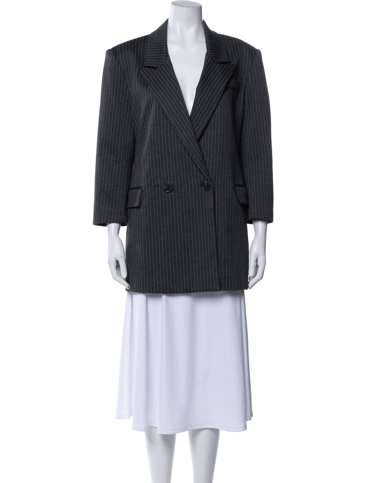 Carbon 38 Striped Blazer