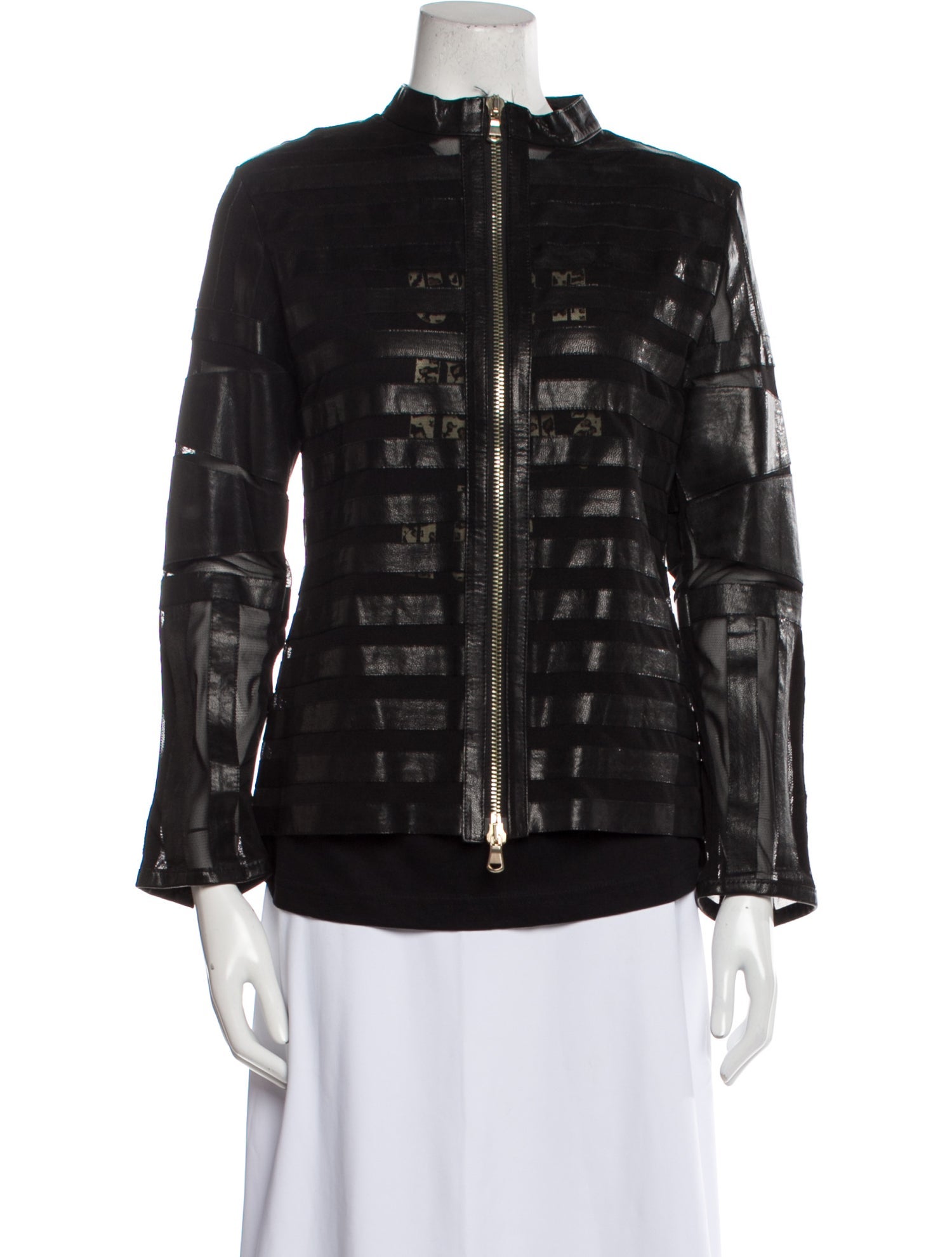 Caban Romantic Leather Evening Jacket