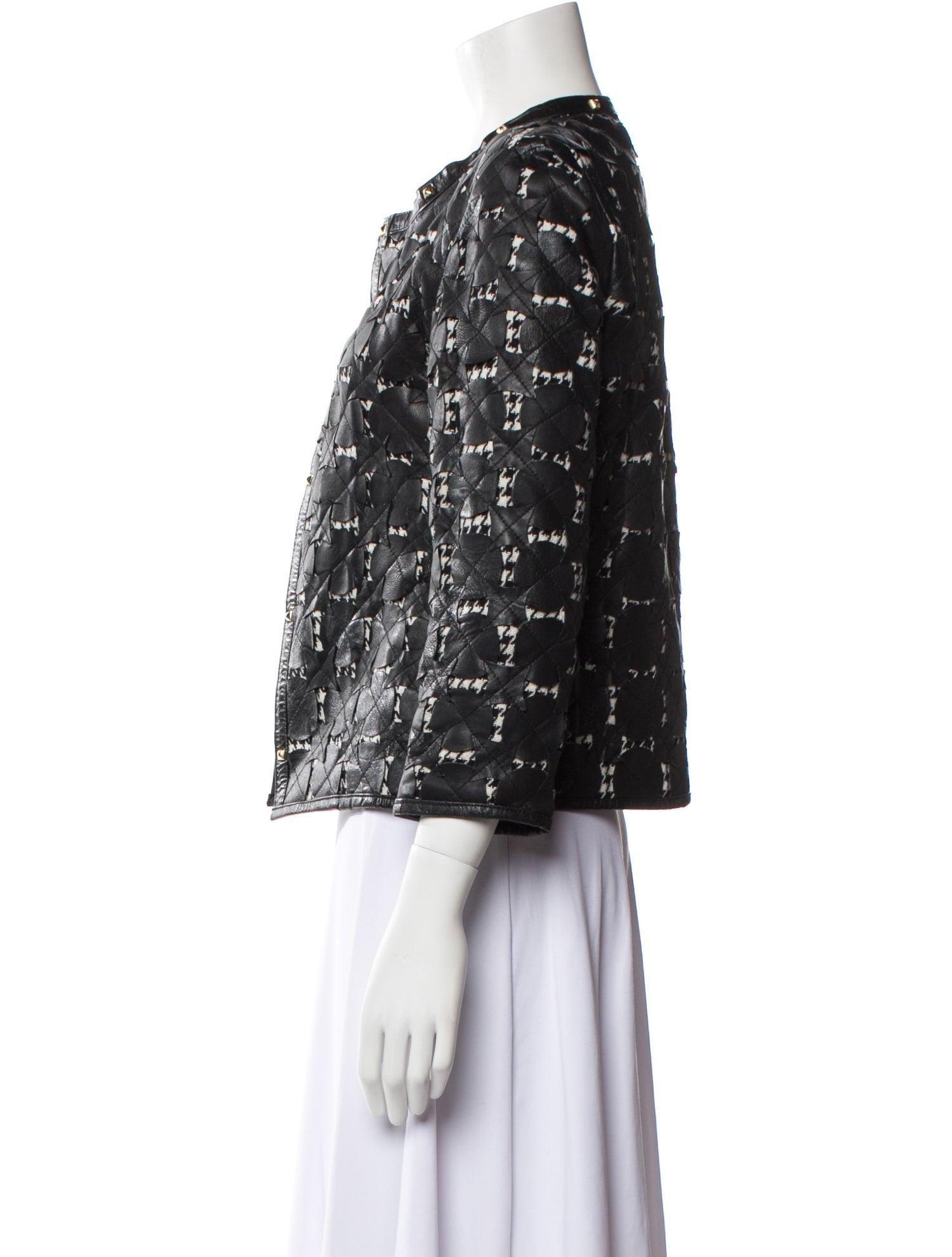 Caban Romantic Wool Patterned Jacket