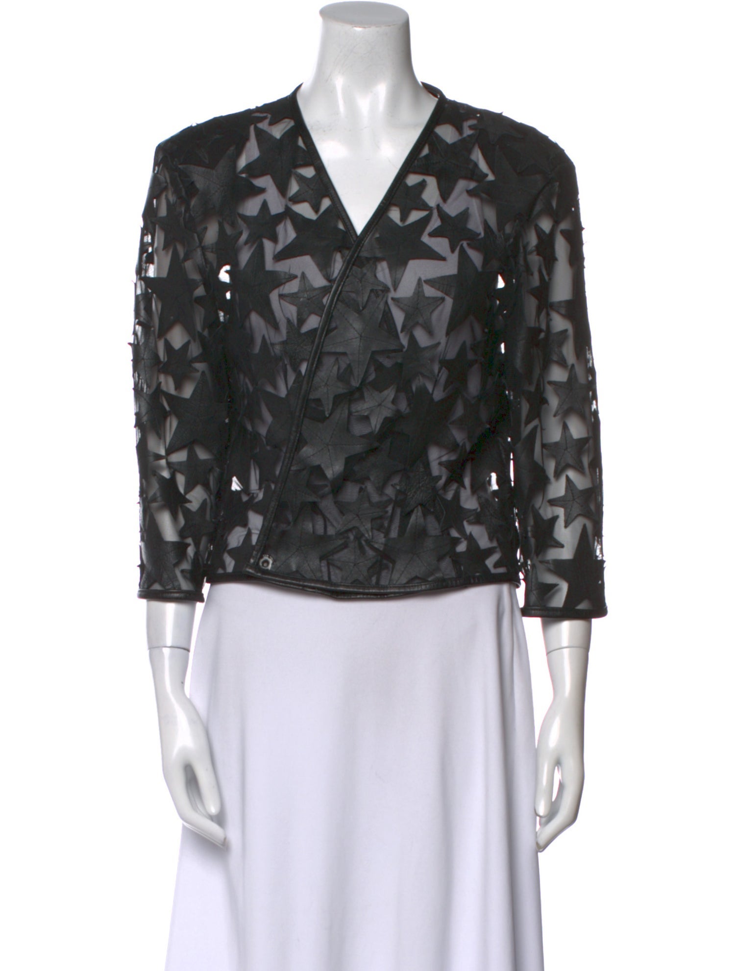 Caban Romantic Leather Printed Blouse