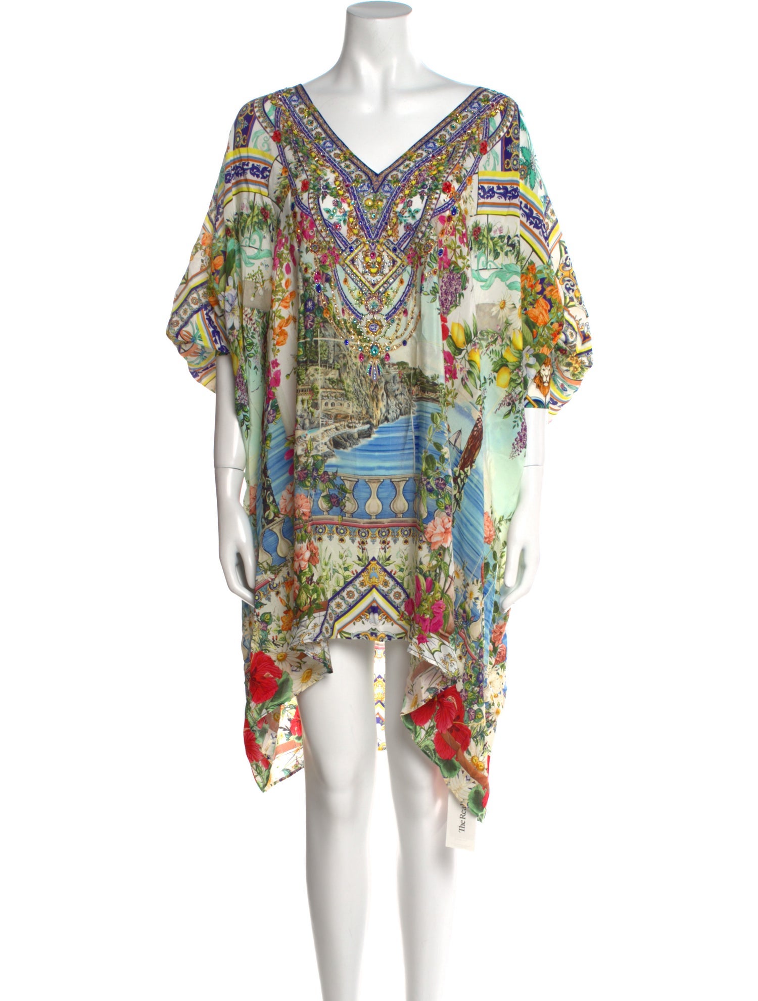 Camilla x Leading Hotels of the World Silk Knee-Length Dress