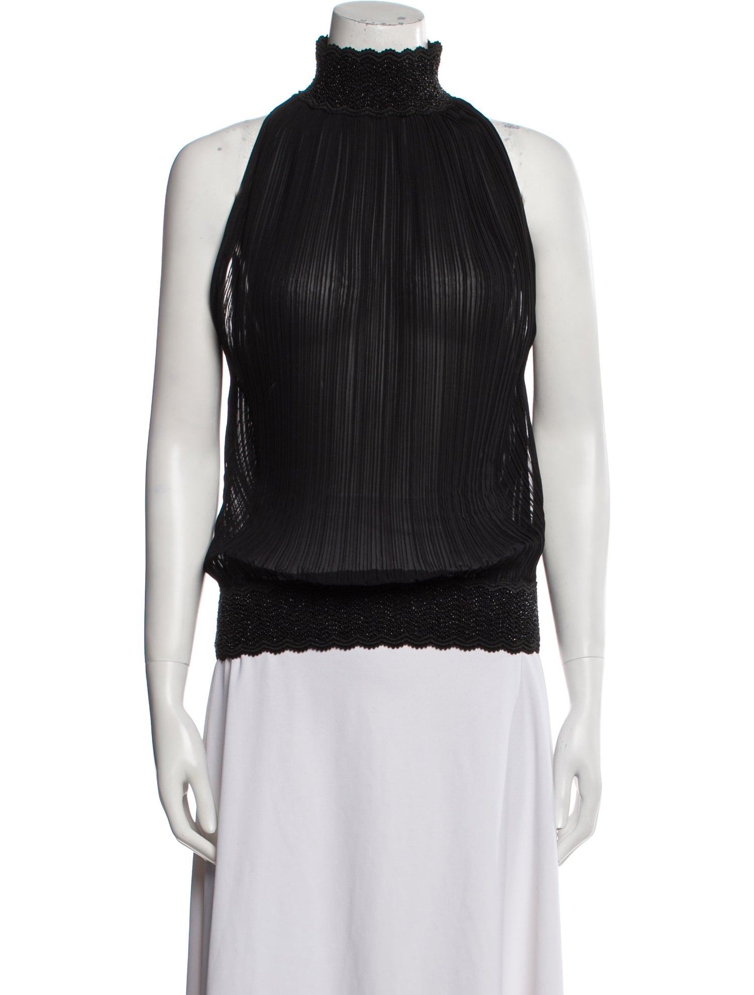 Cadolle Creation Mock Neck Sleeveless Top