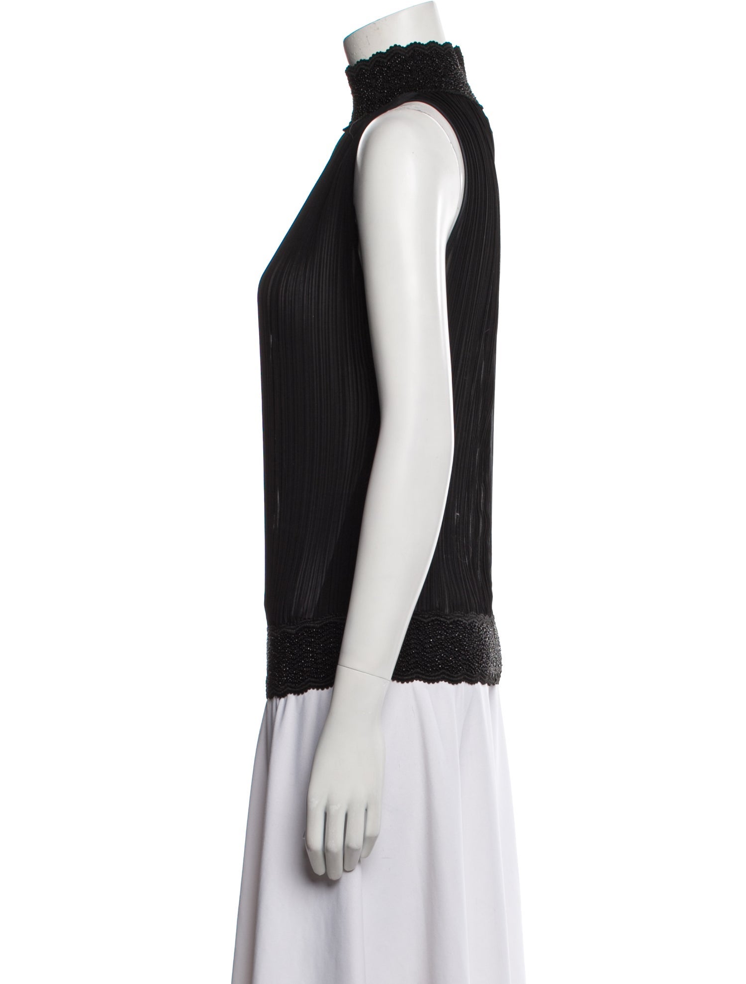 Cadolle Creation Mock Neck Sleeveless Top