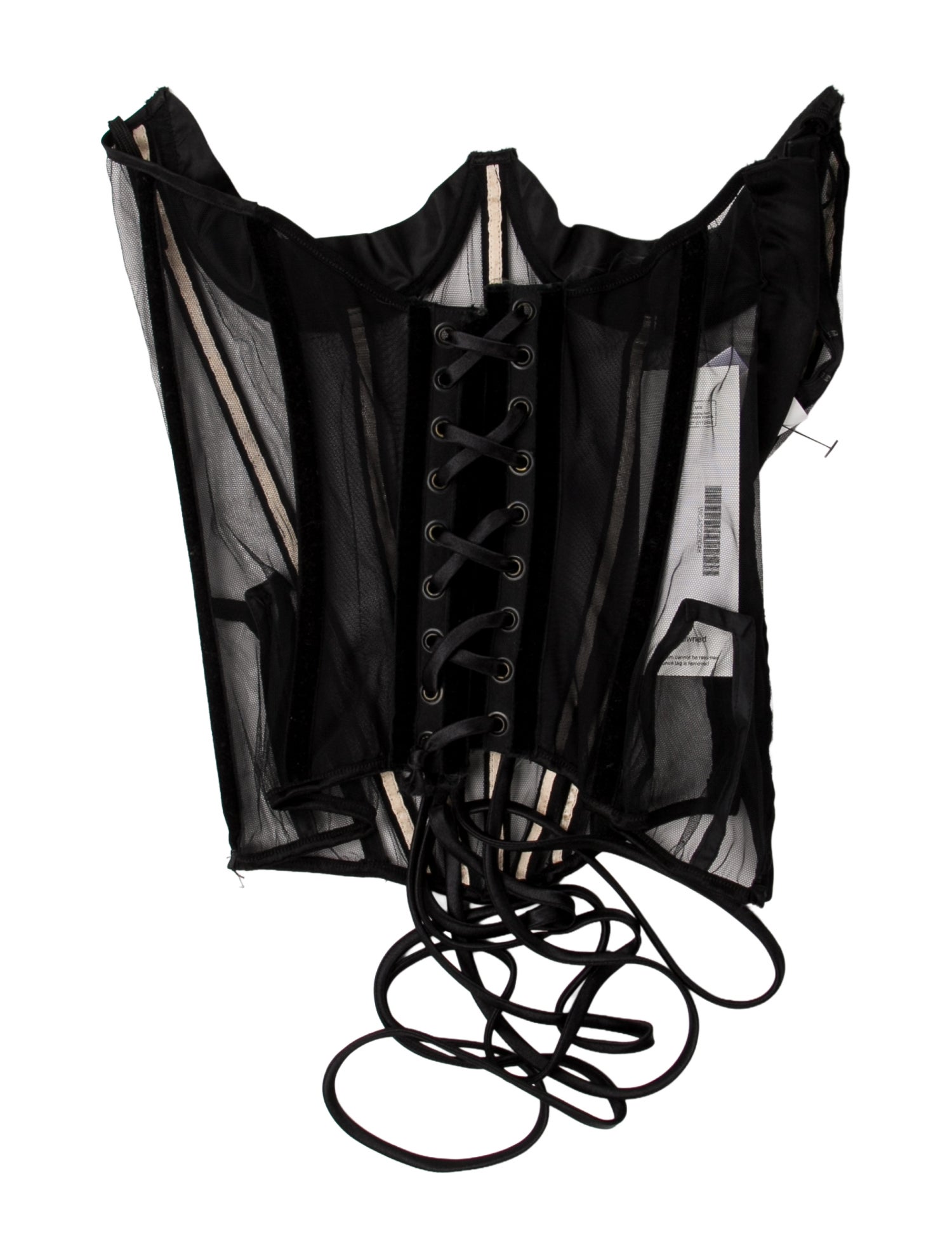 Cadolle Creation Plunge Neckline Sleeveless Crop Top