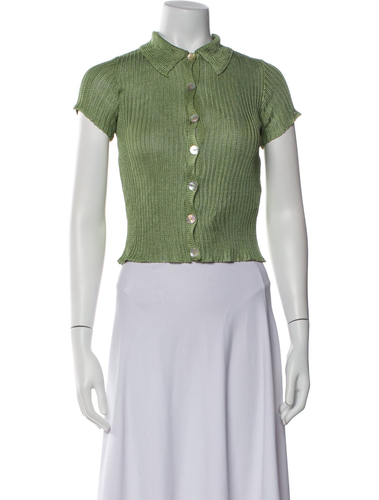 Calle del Mar Short Sleeve Crop Top