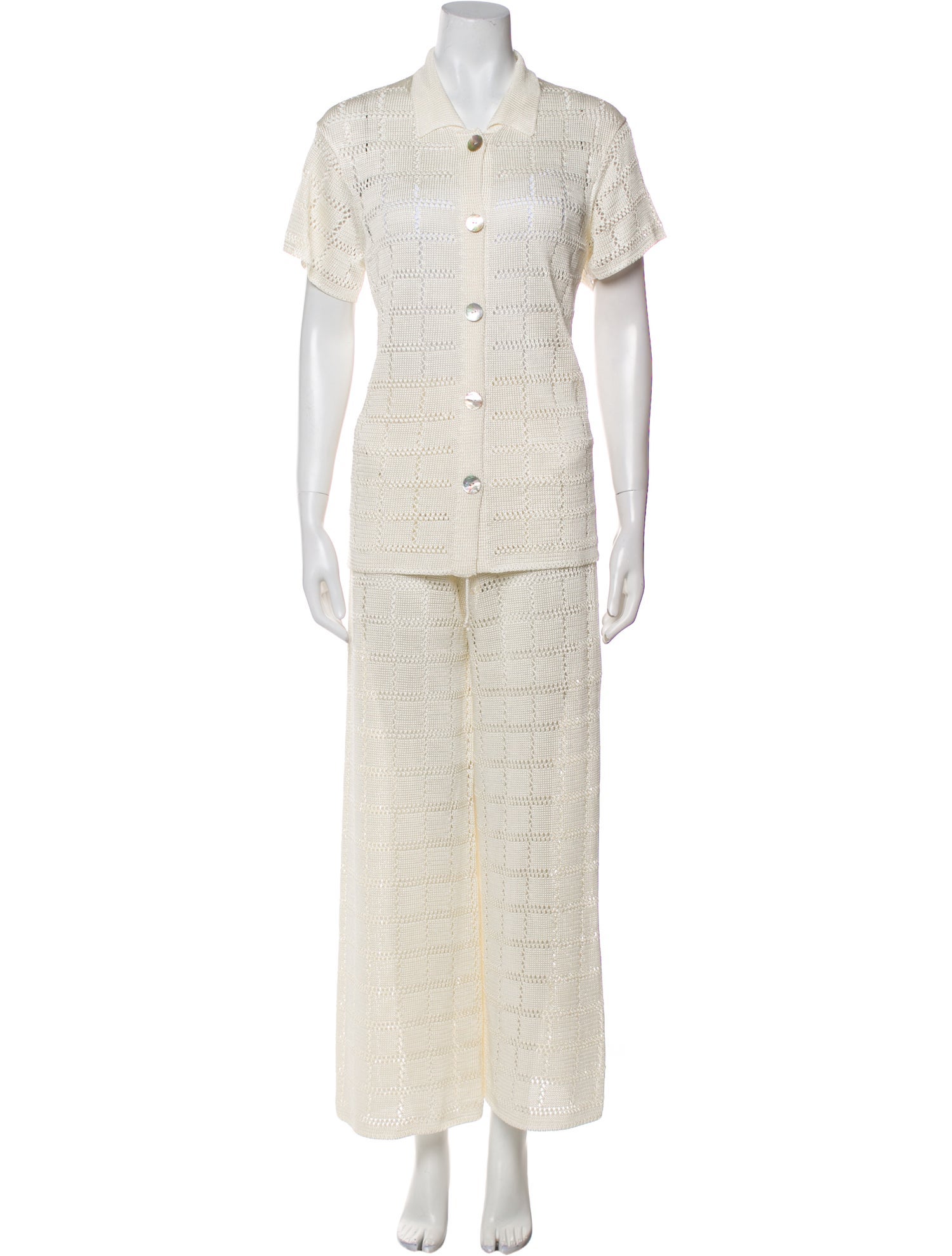 Calle del Mar Lace Pattern Pant Set w/ Tags