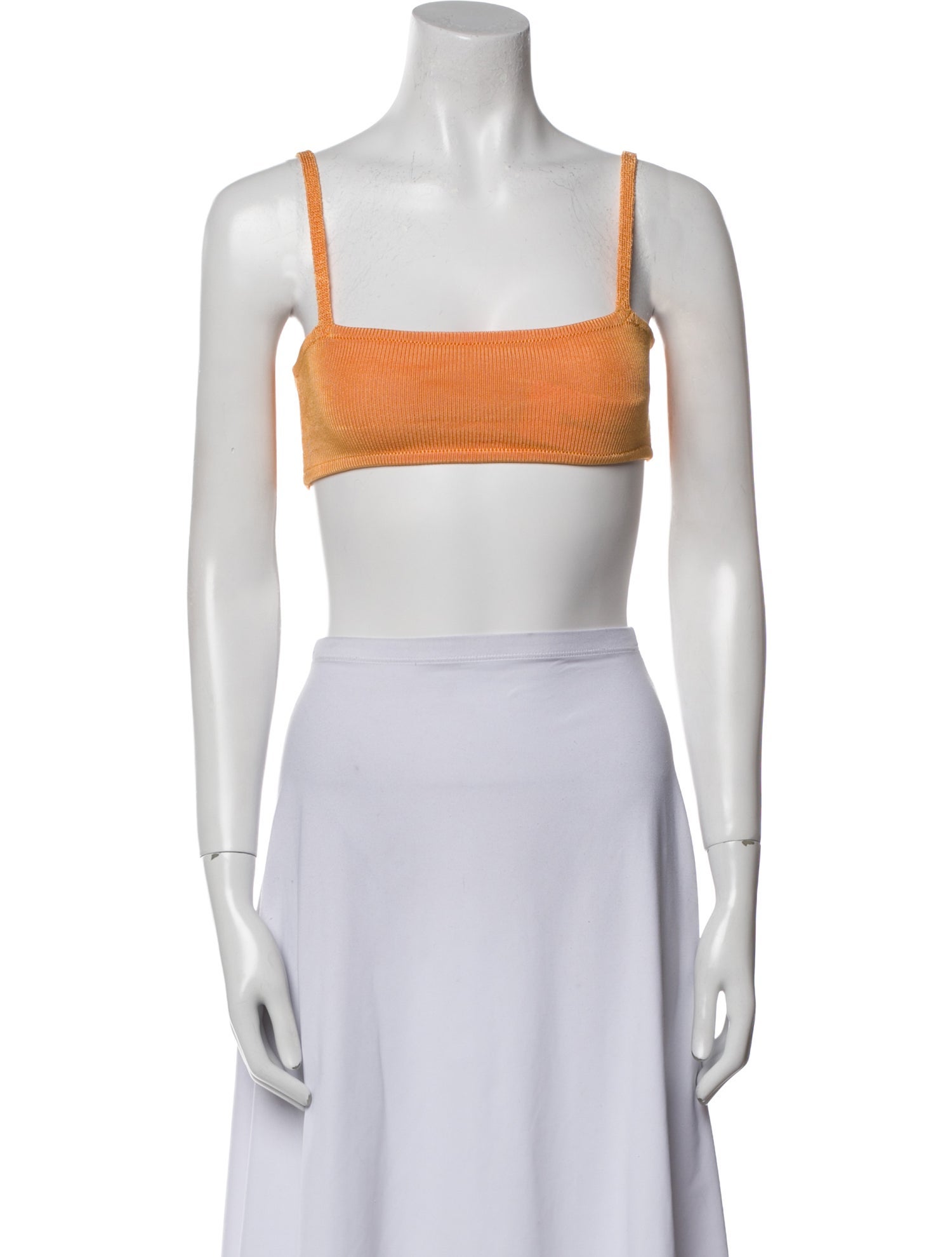Calle del Mar Square Neckline Sleeveless Crop Top