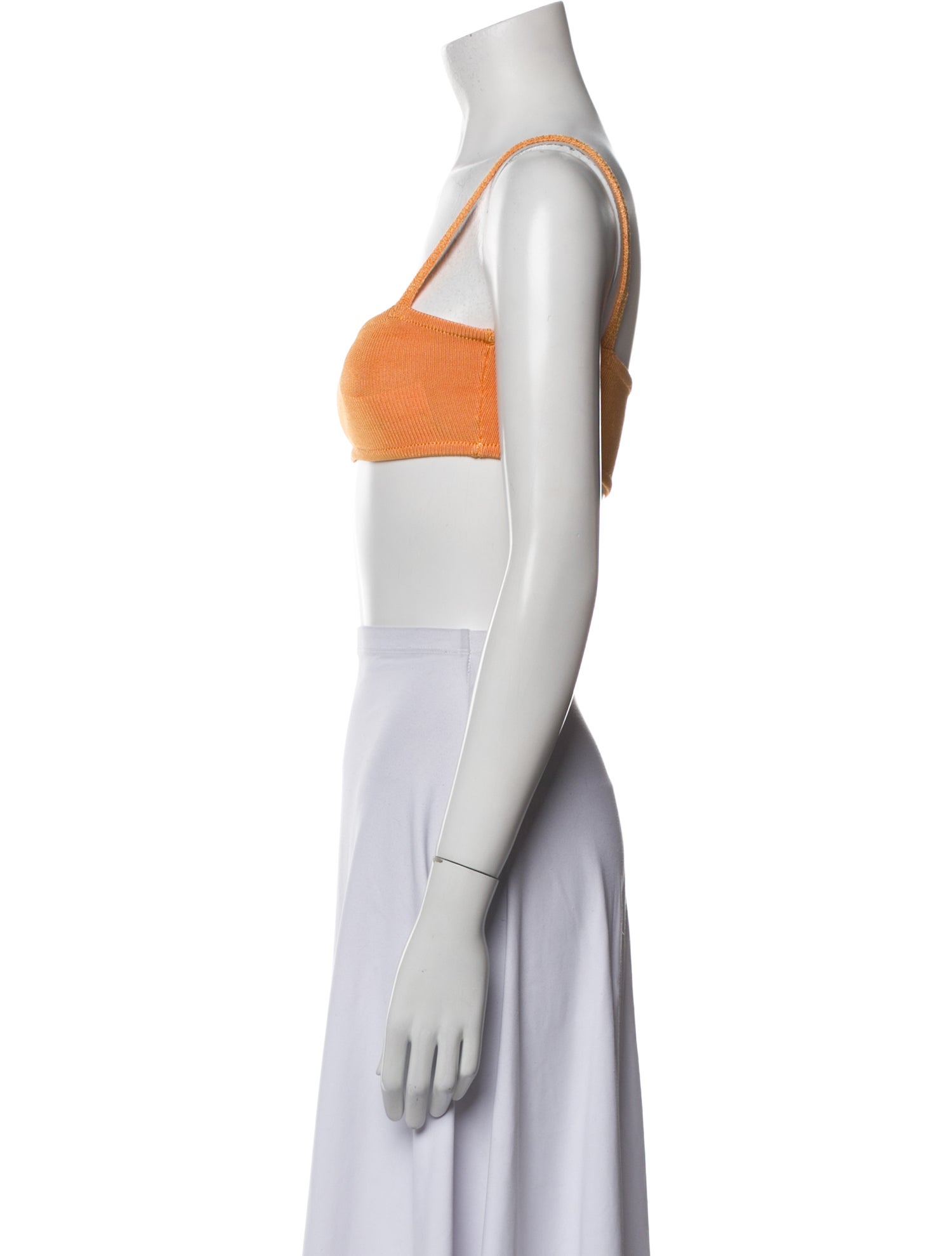 Calle del Mar Square Neckline Sleeveless Crop Top
