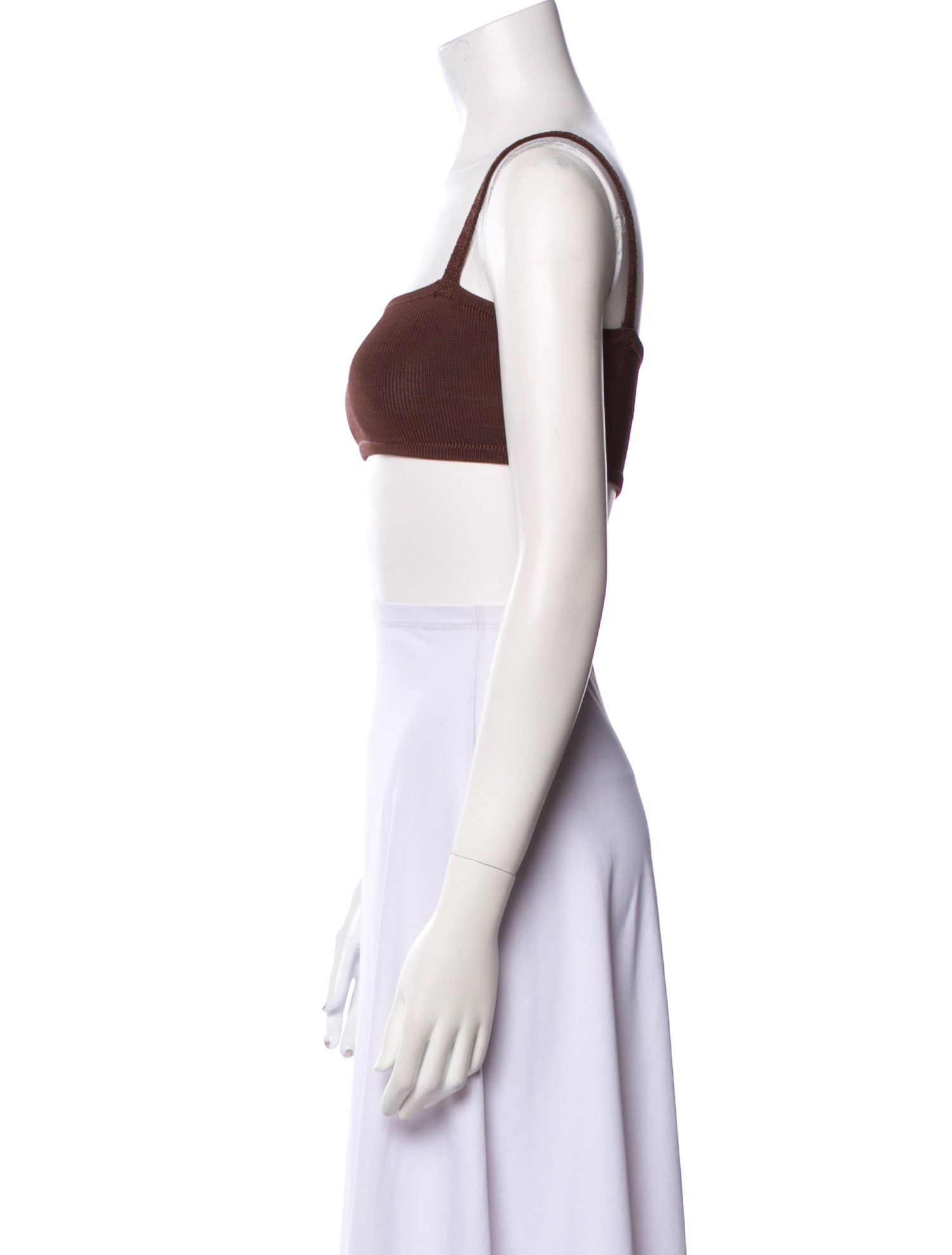 Calle del Mar Square Neckline Sleeveless Crop Top