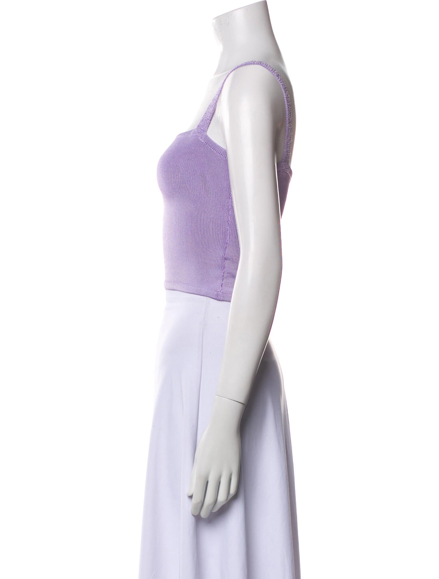 Calle del Mar Square Neckline Sleeveless Crop Top