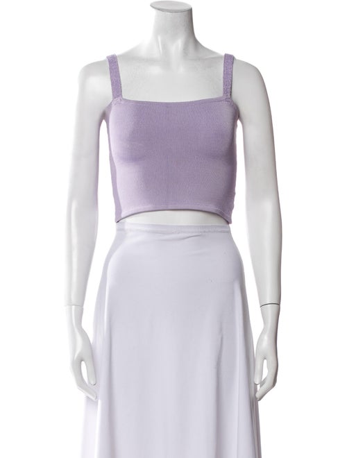 Calle del Mar Square Neckline Sleeveless Crop Top