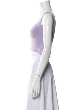 Calle del Mar Square Neckline Sleeveless Crop Top