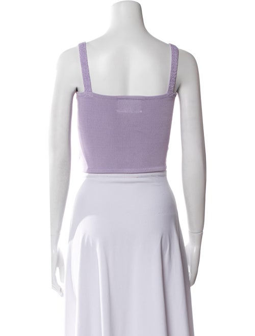 Calle del Mar Square Neckline Sleeveless Crop Top