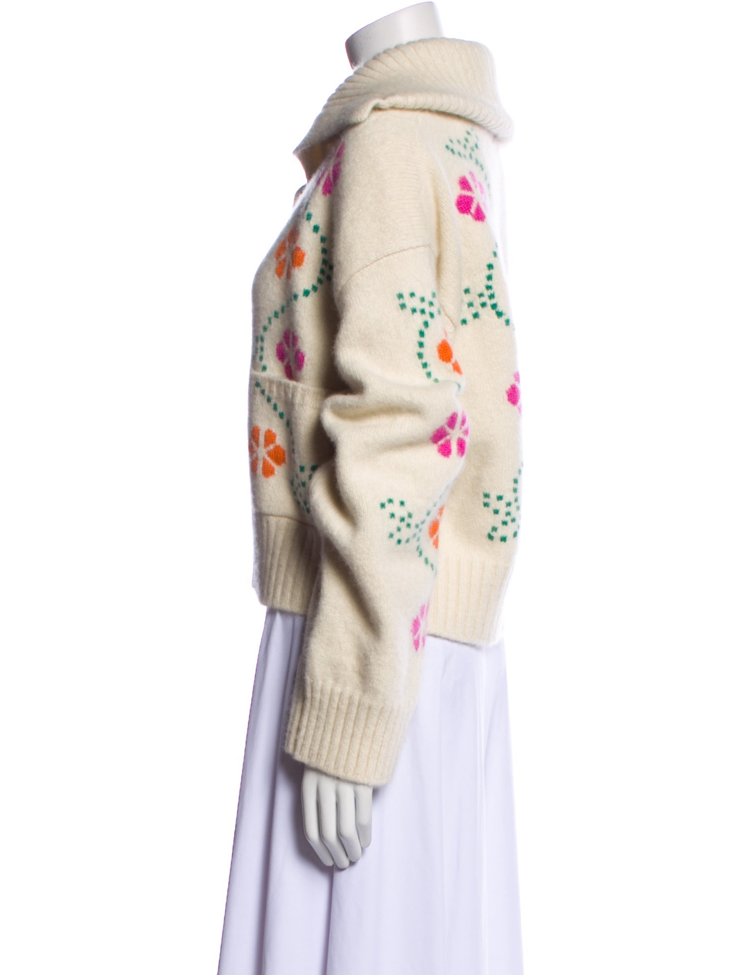 Calle del Mar Cashmere Printed Sweater