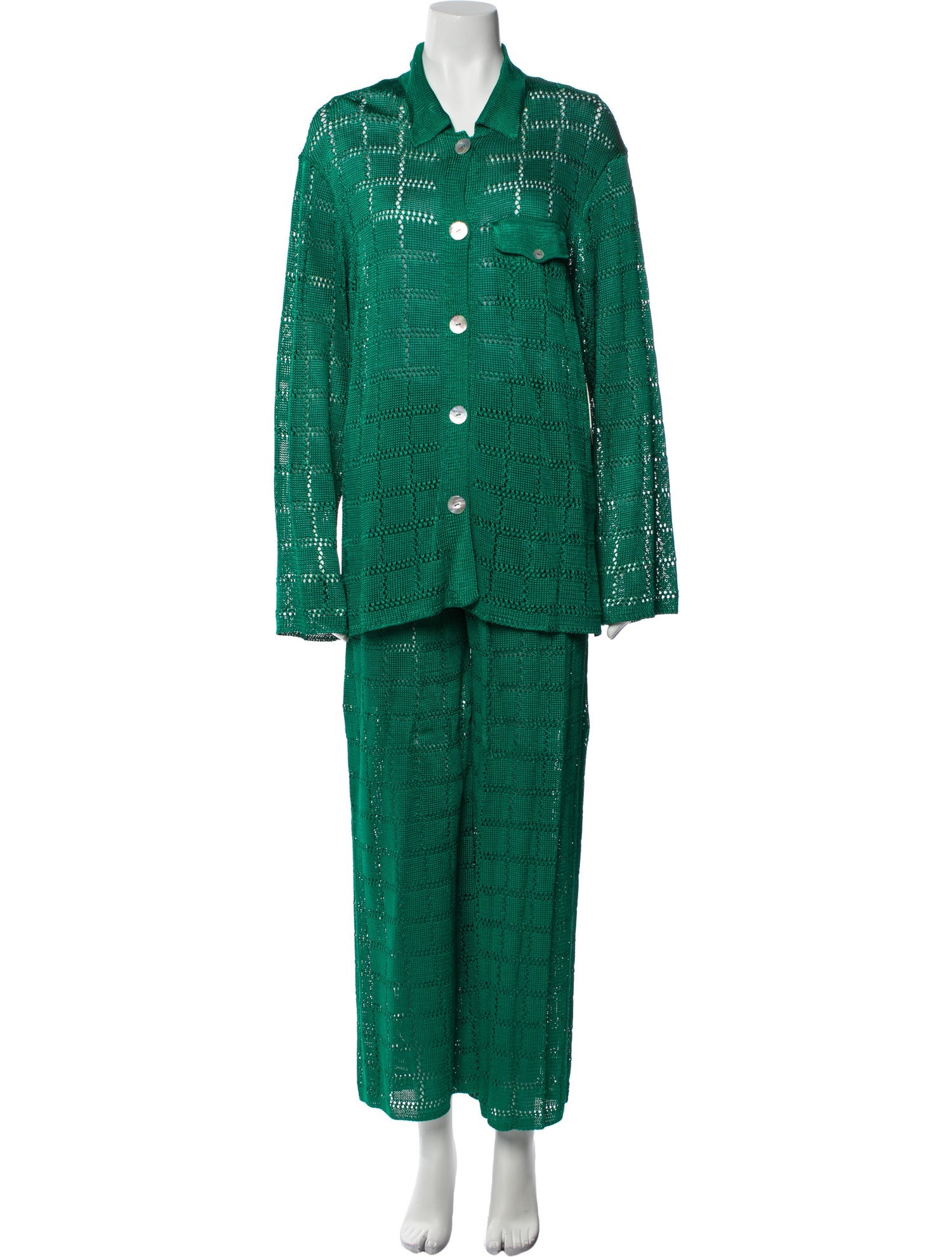 Calle del Mar Lace Pattern Pant Set w/ Tags