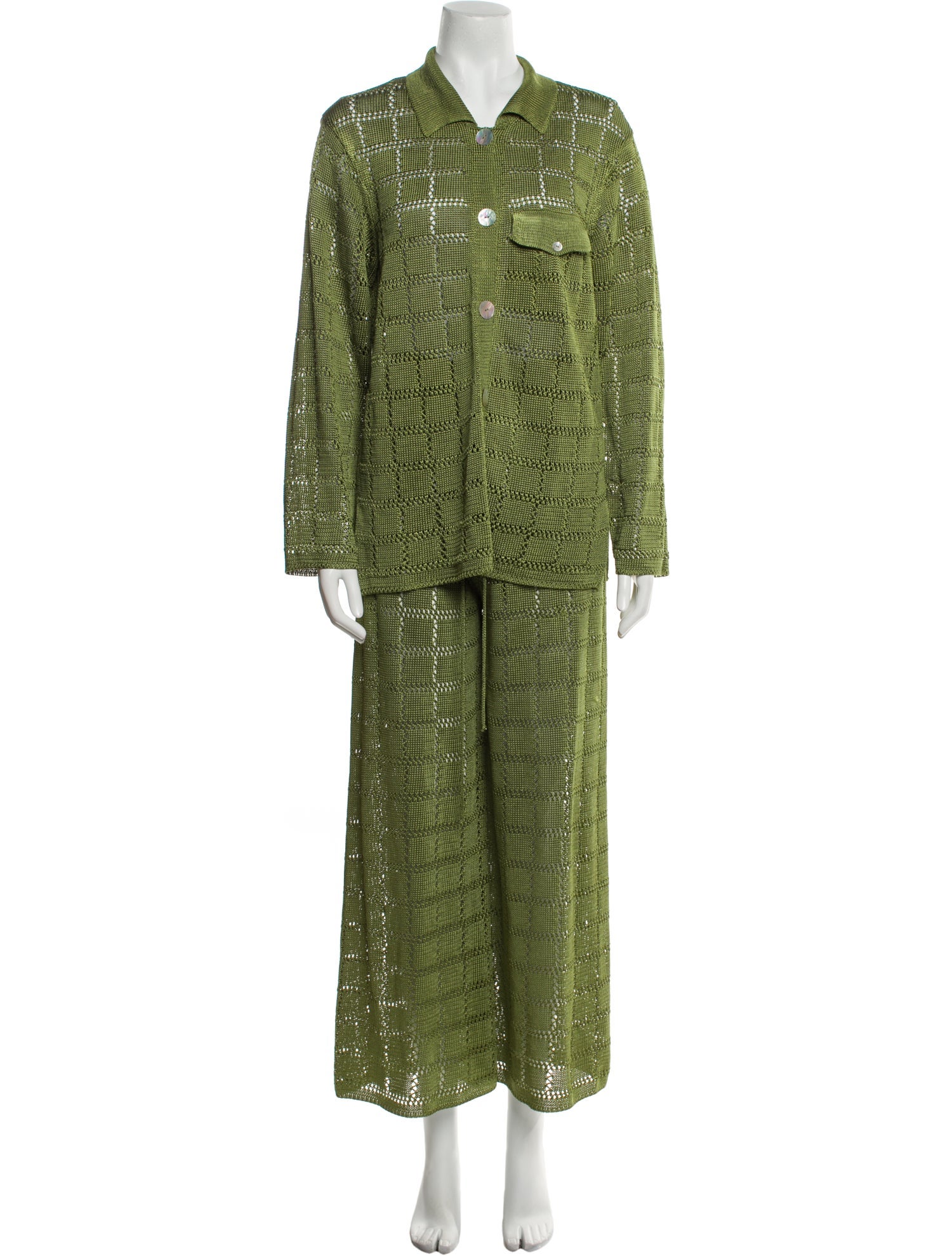 Calle del Mar Polka Dot Print Pant Set