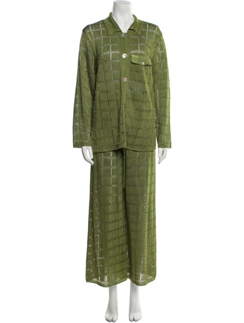 Calle del Mar Polka Dot Print Pant Set