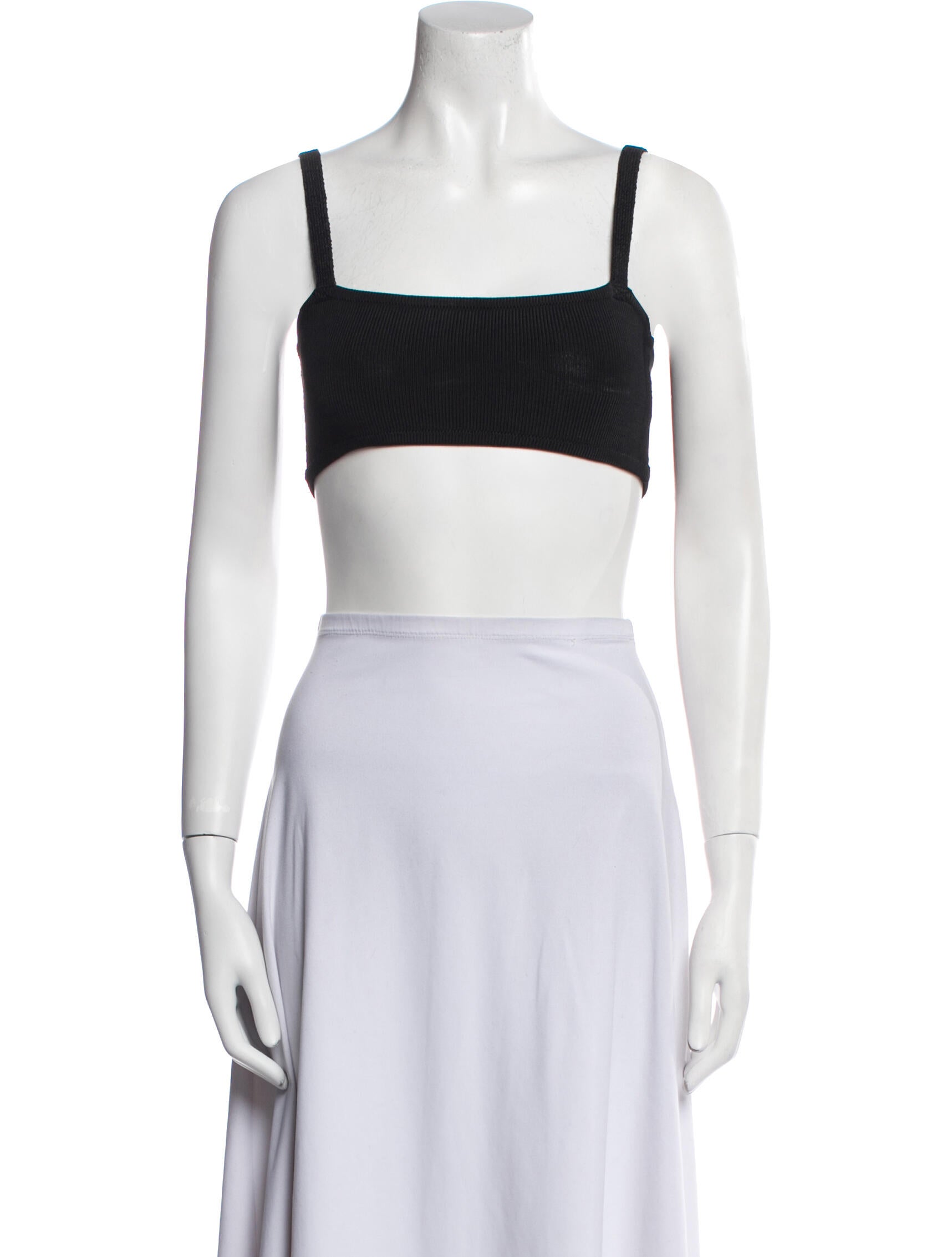 Calle del Mar Square Neckline Sleeveless Crop Top