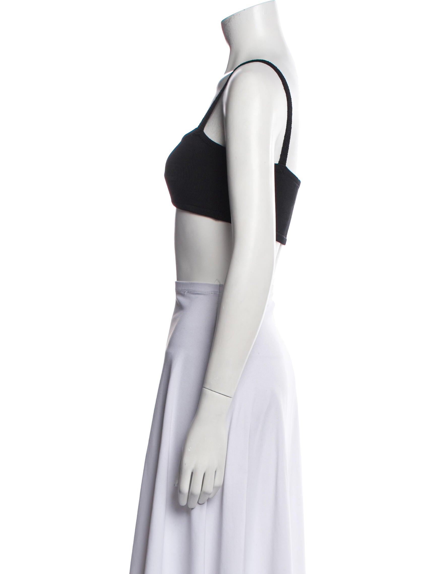 Calle del Mar Square Neckline Sleeveless Crop Top