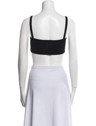 Calle del Mar Square Neckline Sleeveless Crop Top