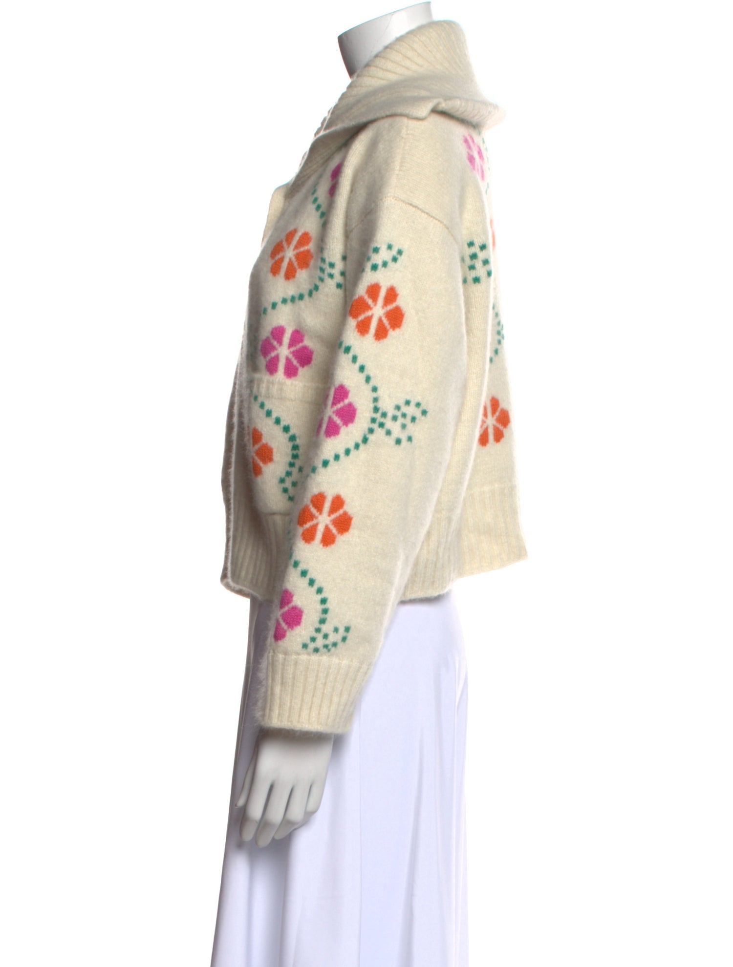 Calle del Mar Cashmere Printed Sweater