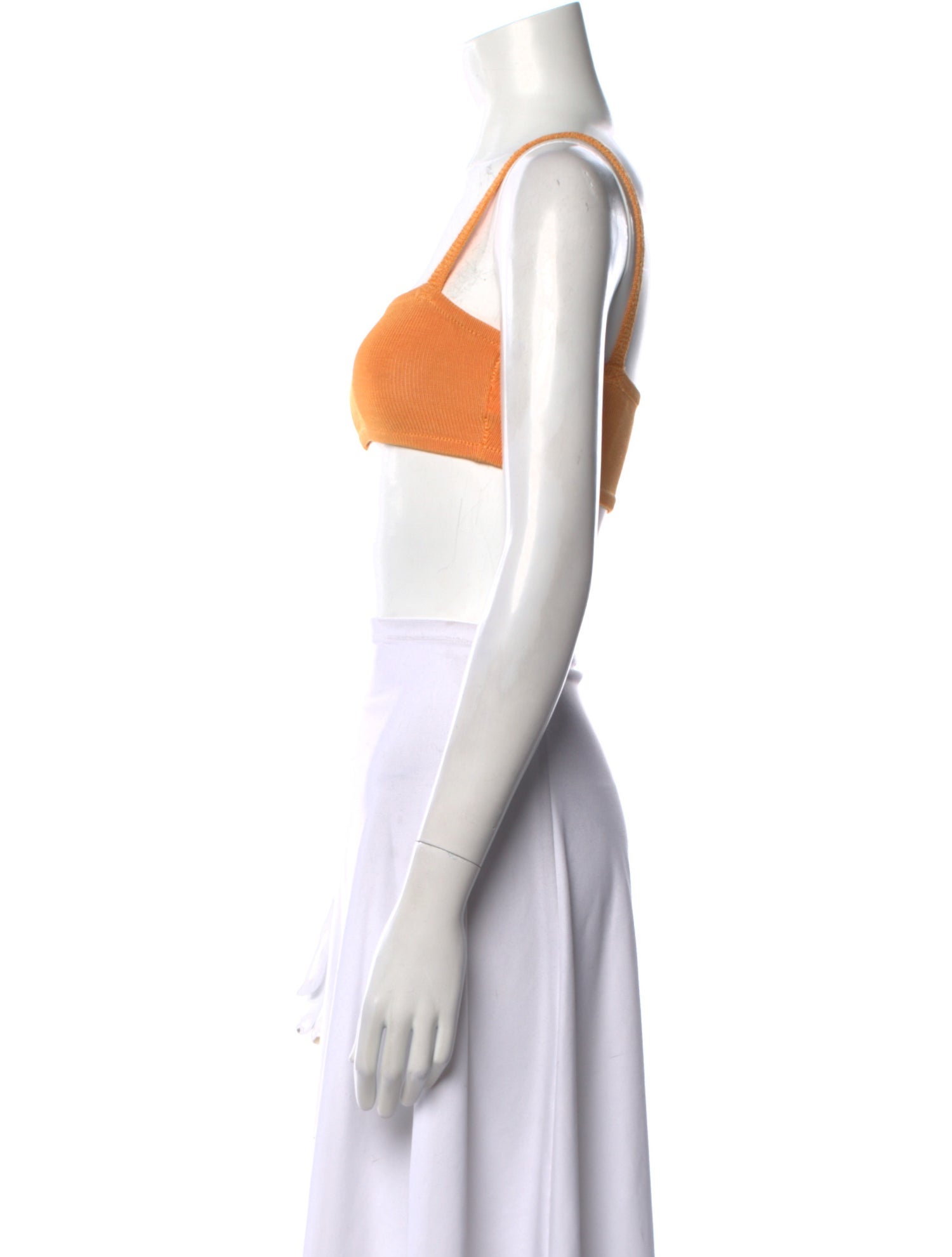 Calle del Mar Square Neckline Sleeveless Crop Top