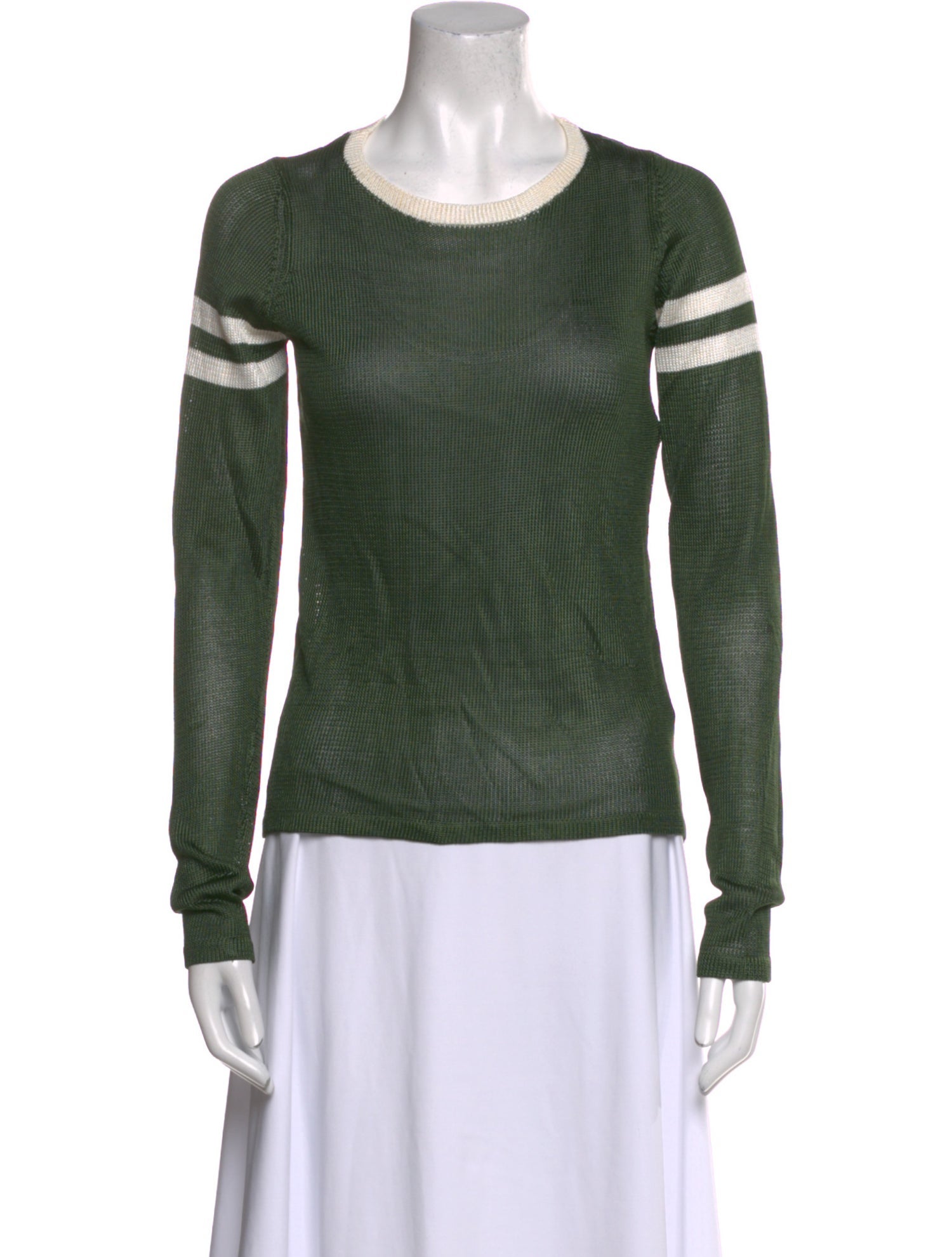 Calle del Mar Colorblock Pattern Scoop Neck Top