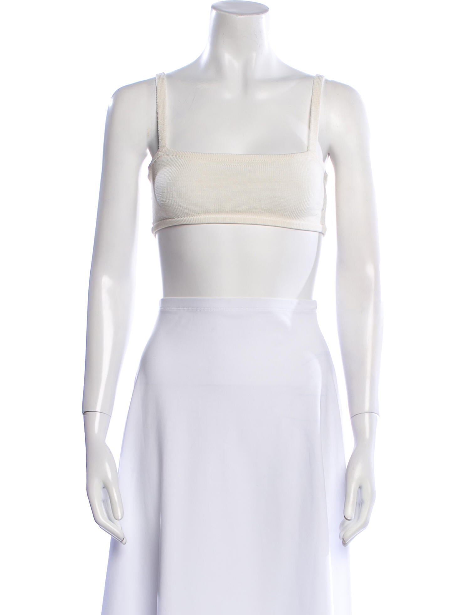 Calle del Mar Square Neckline Sleeveless Crop Top