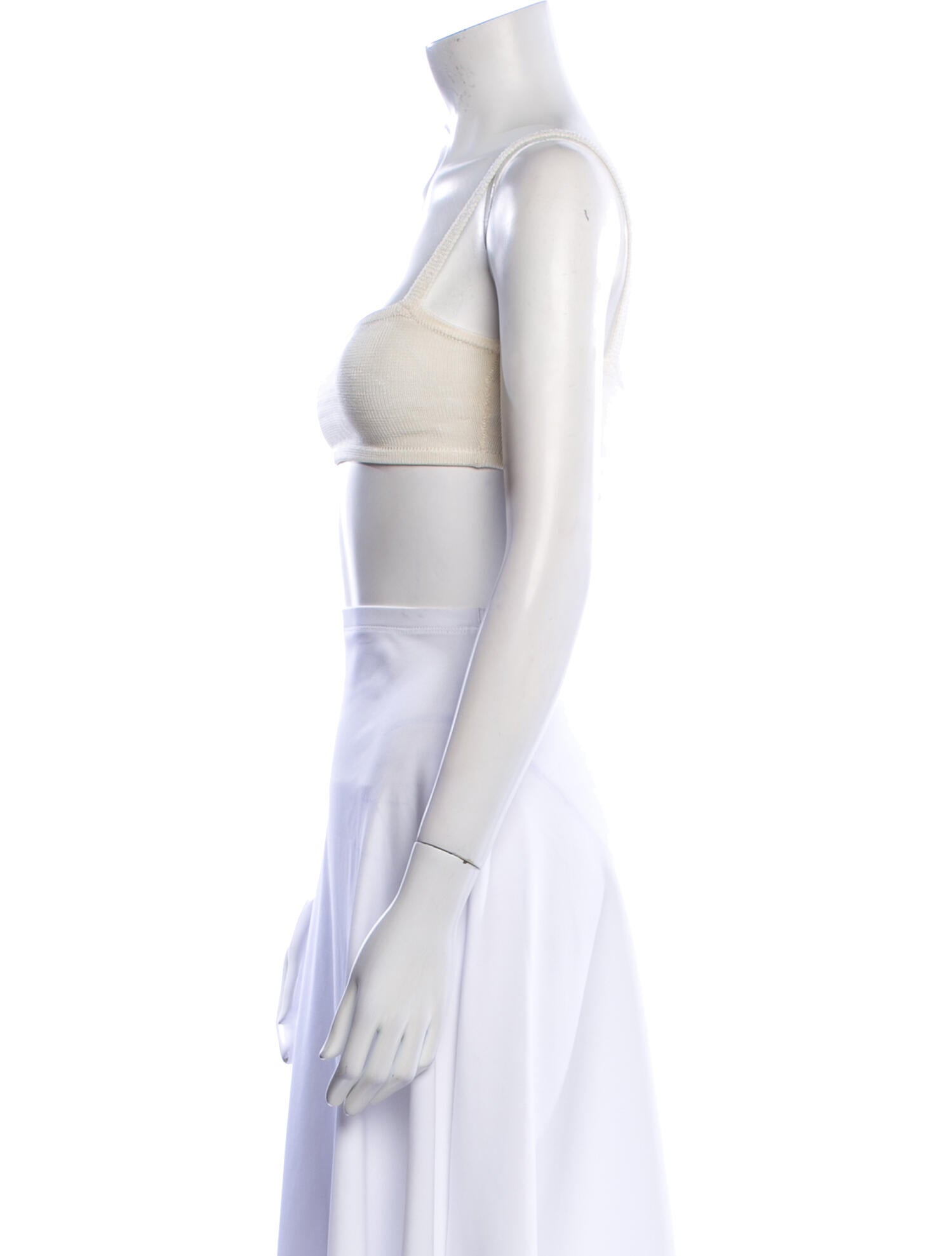 Calle del Mar Square Neckline Sleeveless Crop Top