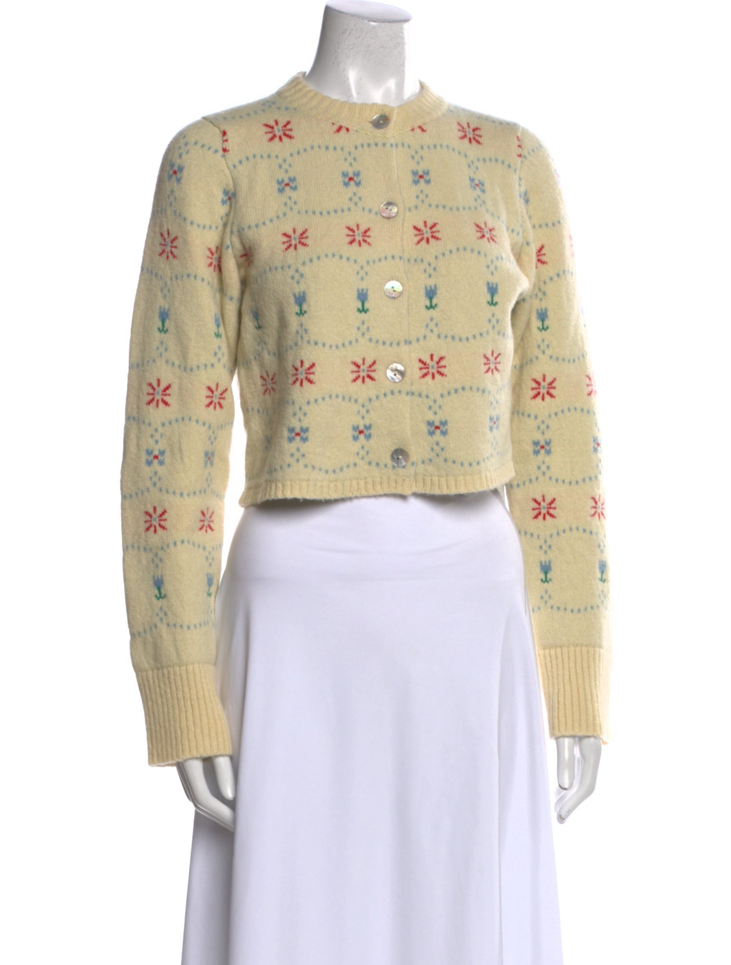 Calle del Mar Cashmere Printed Sweater