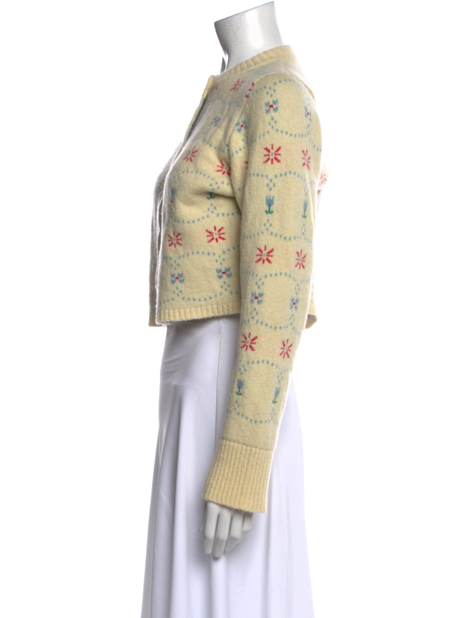 Calle del Mar Cashmere Printed Sweater