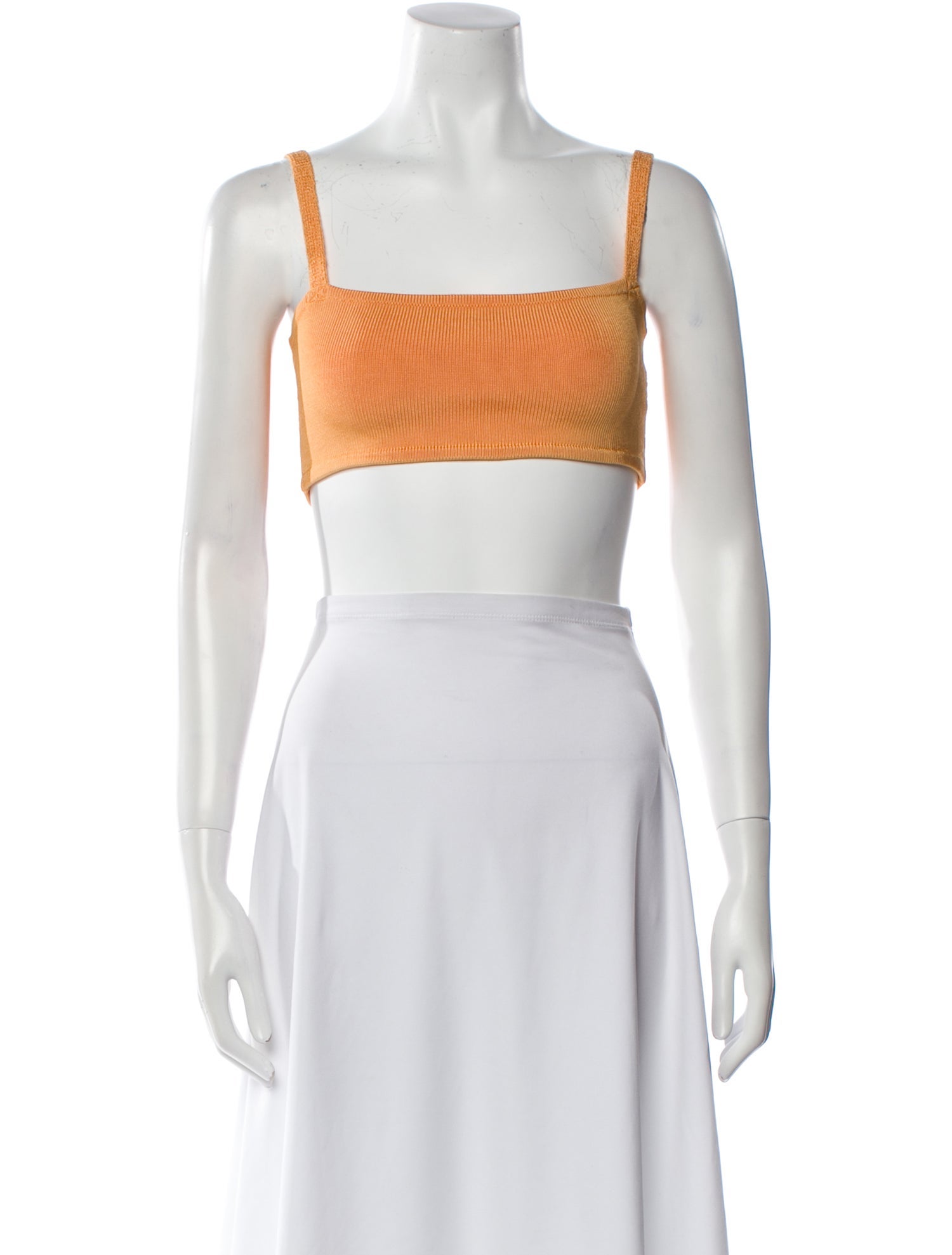 Calle del Mar Square Neckline Sleeveless Crop Top