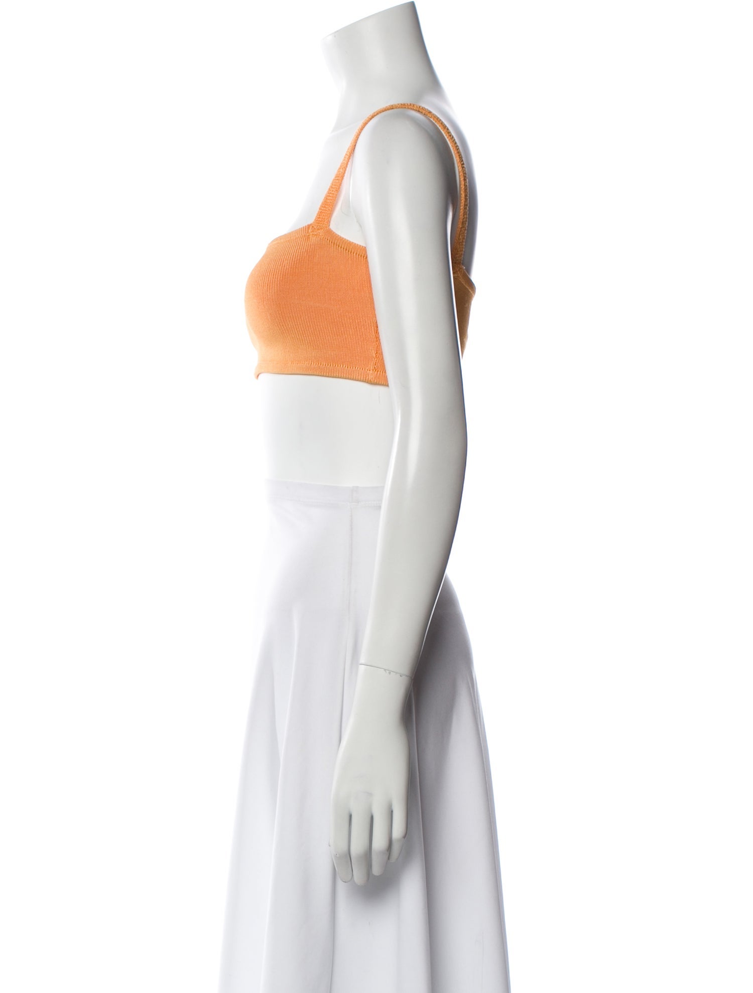 Calle del Mar Square Neckline Sleeveless Crop Top