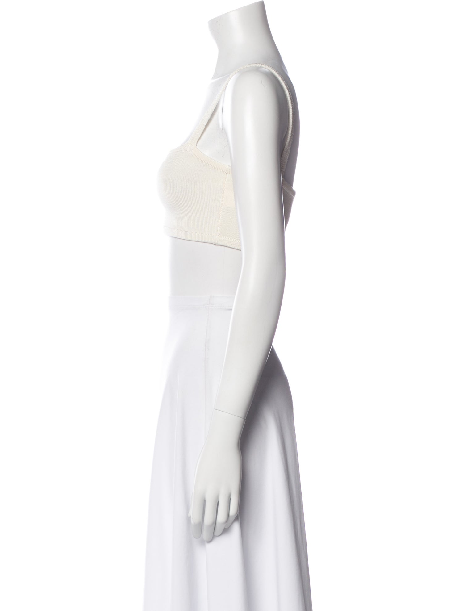 Calle del Mar Square Neckline Sleeveless Crop Top