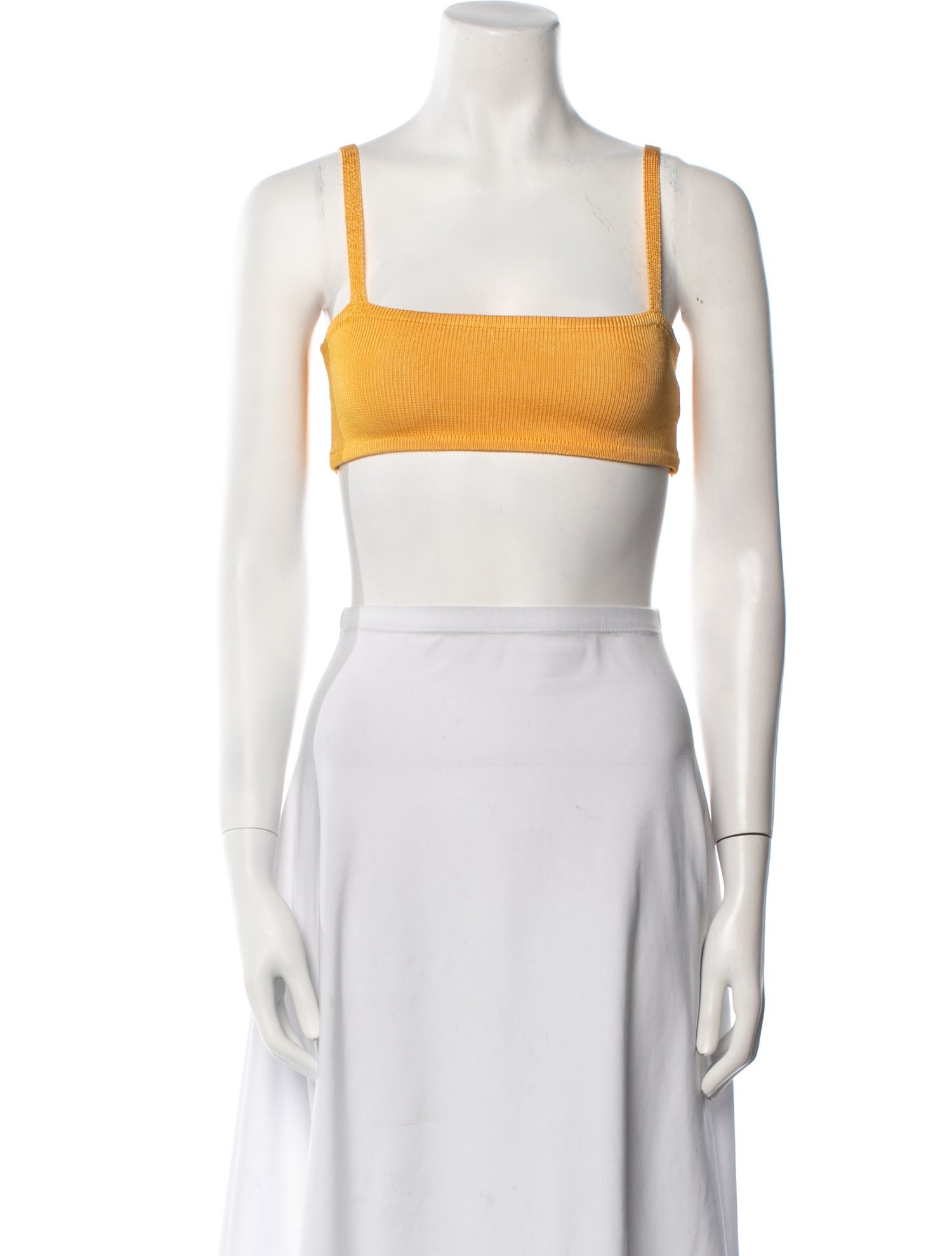 Calle del Mar Square Neckline Sleeveless Crop Top