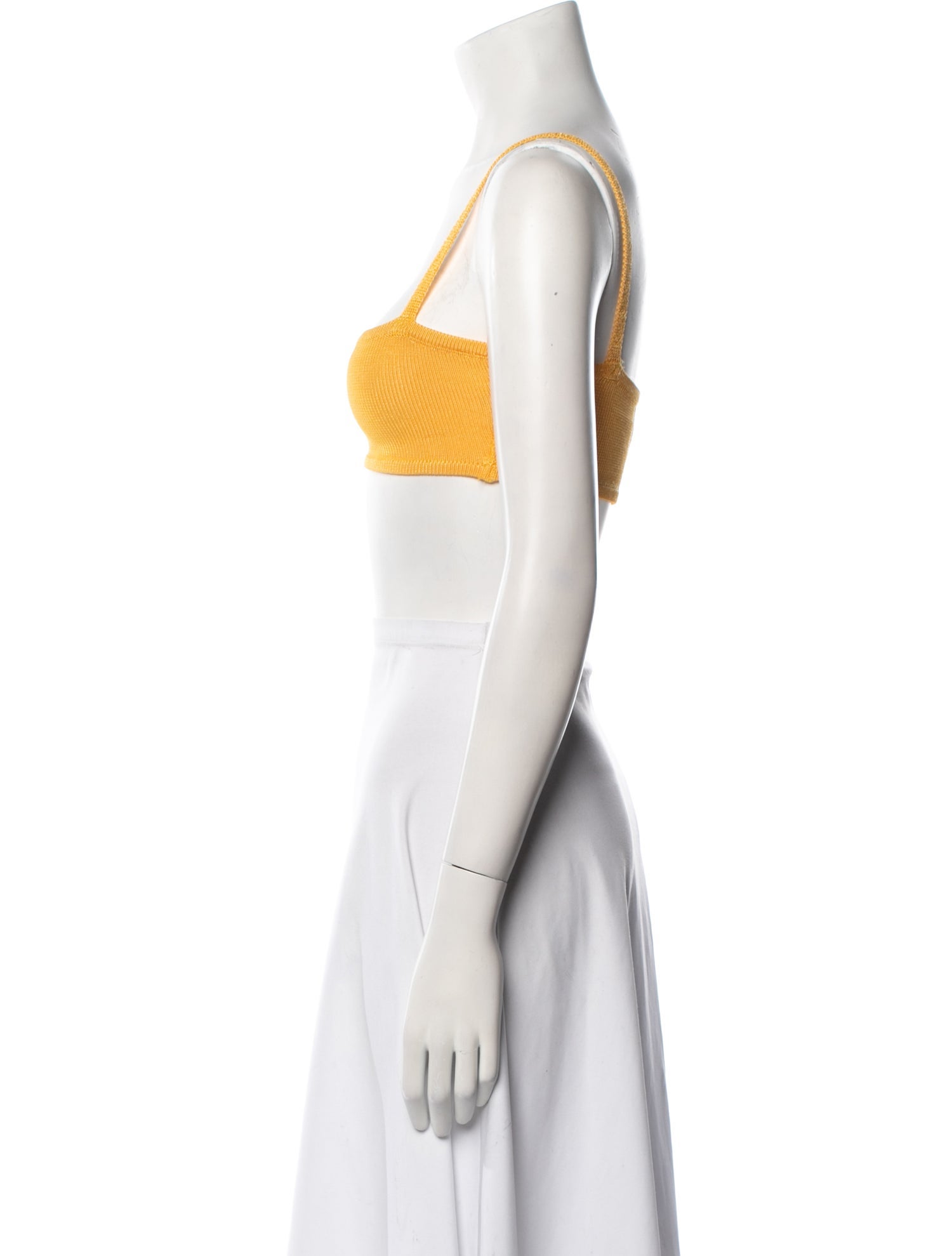 Calle del Mar Square Neckline Sleeveless Crop Top