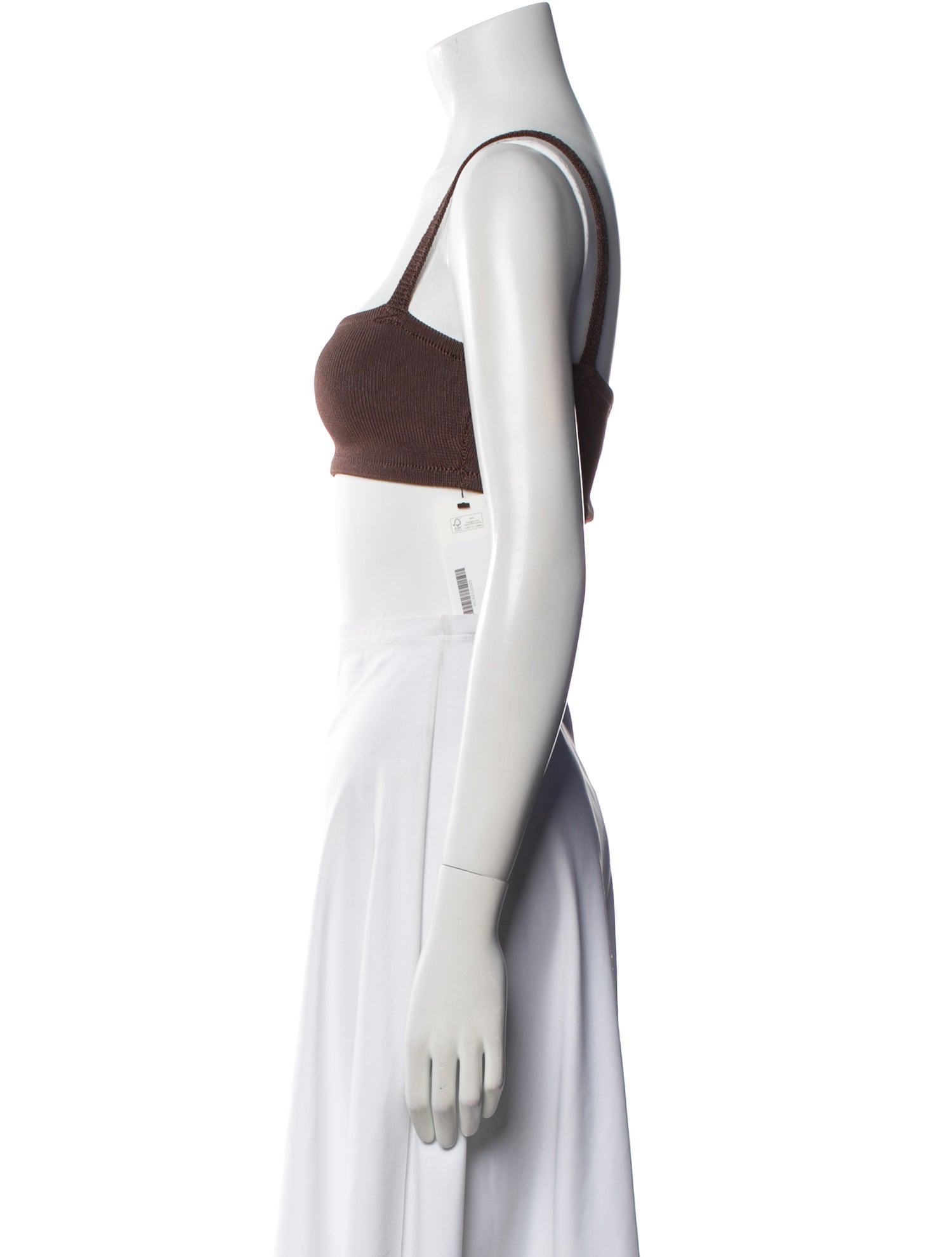 Calle del Mar Square Neckline Sleeveless Crop Top