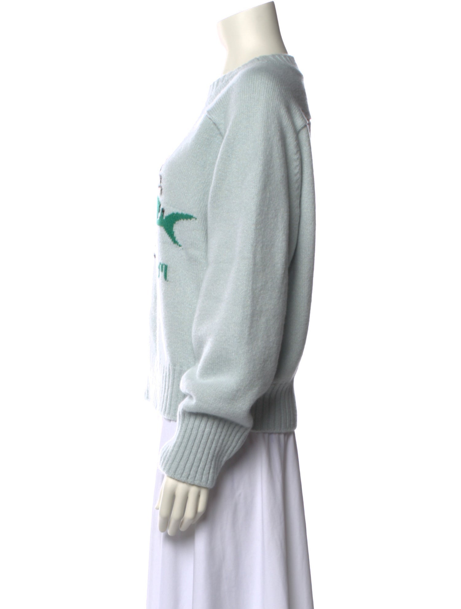 Calle del Mar Cashmere Graphic Print Sweater w/ Tags