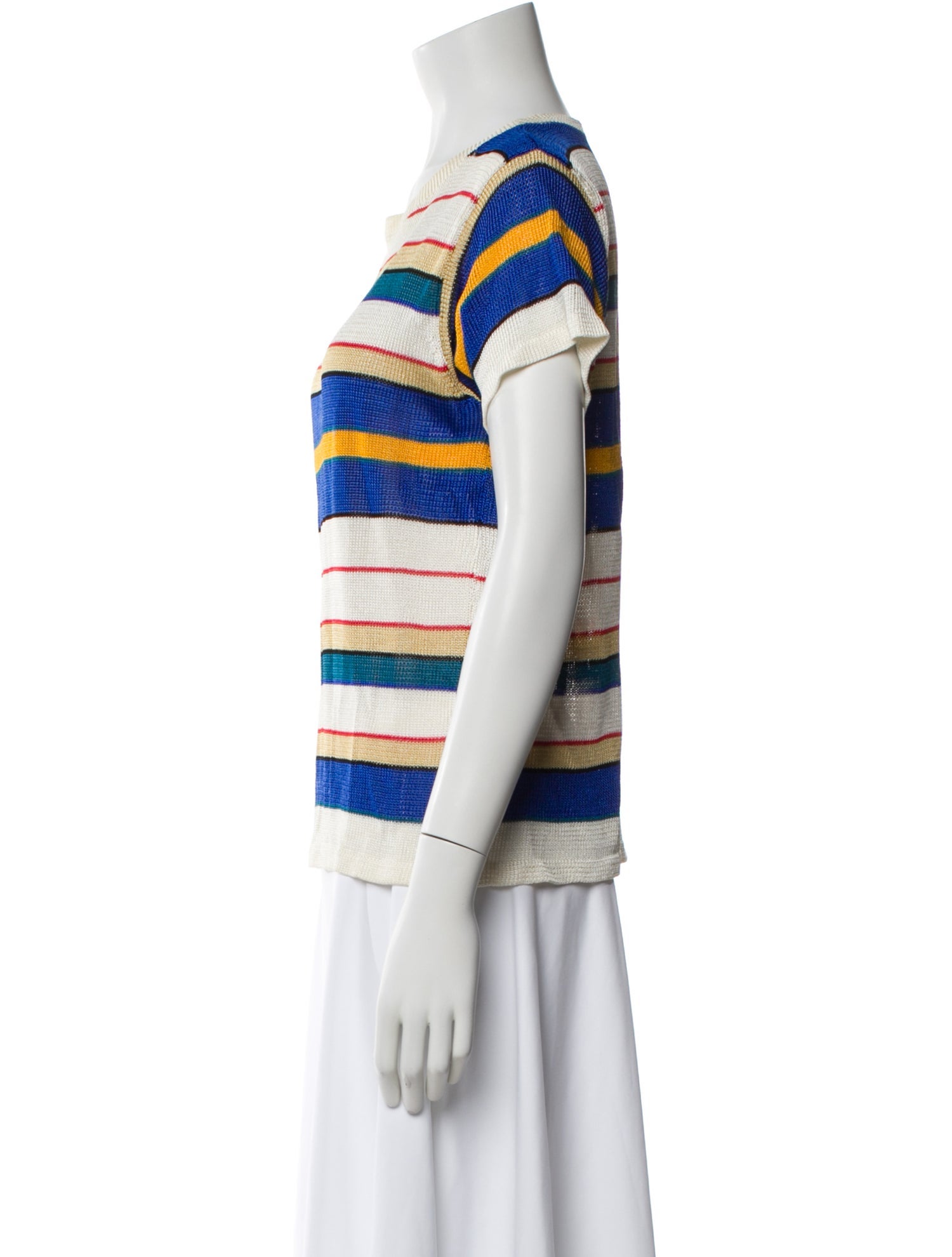 Calle del Mar Striped Crew Neck T-Shirt