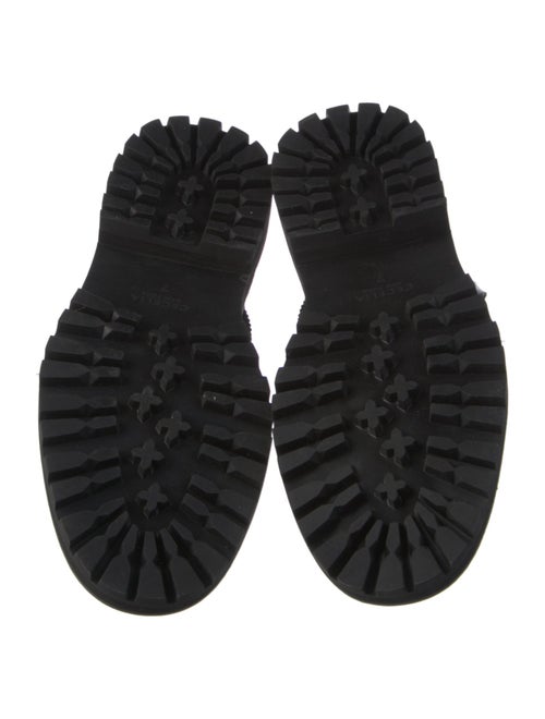 Cecelia Leather Combat Boots