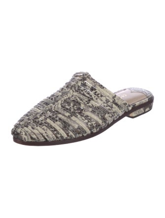 Cecelia Leather Printed Mules