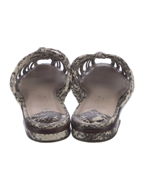 Cecelia Leather Printed Mules
