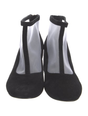 Cecelia Suede Mesh Accents Boots