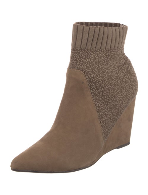 Cecelia Suede Printed Sock Boots