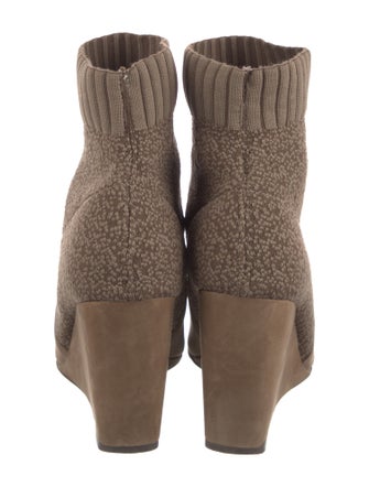 Cecelia Suede Printed Sock Boots